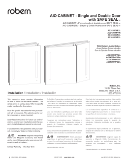 AiO CABINET - Single and Double Door with SAFE SEAL™