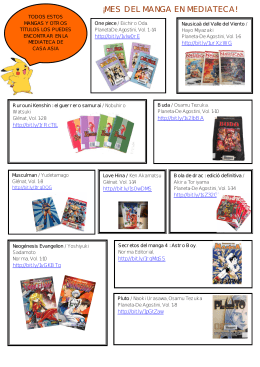 una selección de mangas y animes disponibles