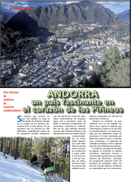 Dos maneras de ver Andorra."Un país fascinante".