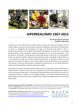 HIPERREALISMO 1967-2012 - Museo Thyssen