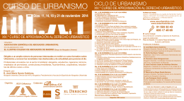 programa del curso - Asociación Española de Abogados Urbanistas