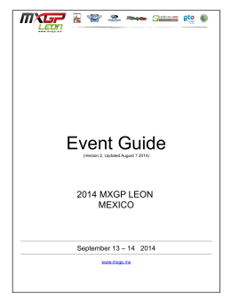 Event Guide 2014