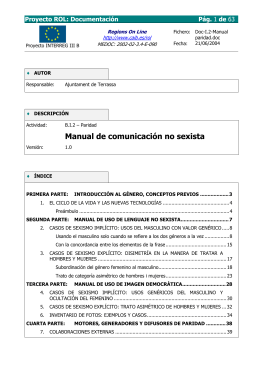 Manual de Comunicación no sexista - Ayuntamiento de Tarrasa