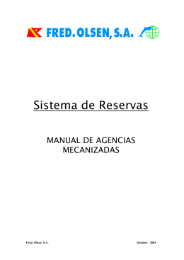 Sistema de Reservas