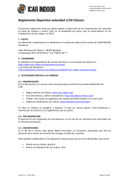 Reglamento Deportivo Icar Indoor v1.1 Abril 2013