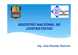 REGISTRO NACIONAL DE CONTRATISTAS
