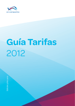 Guía de tarifas de AENA 2012.