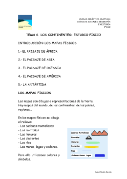 TEMA 6. LOS CONTINENTES: ESTUDIO FÍSICO