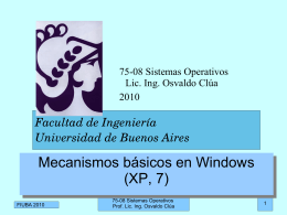 Mecanismos Windows - Universidad de Buenos Aires