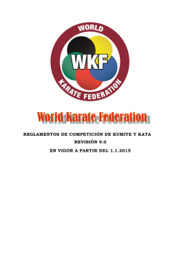 Reglamento Kumite y Kata - World Karate Federation
