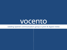 Why Vocento online?