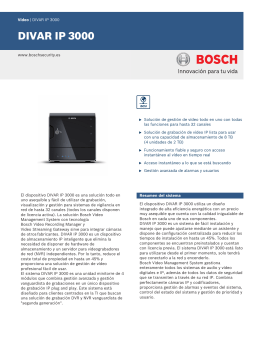 DIVAR IP 3000 - Bosch Security Systems
