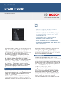 DIVAR IP 2000 - Bosch Security Systems