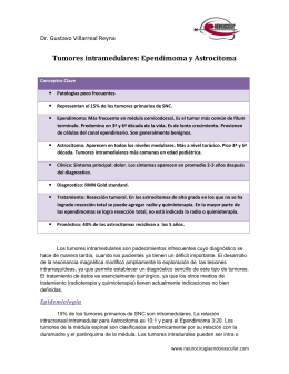 Tumores intramedulares - Neurocirugia Endovascular