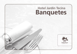 Banquetes - Hotel Jardín Tecina