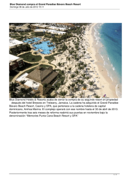 Blue Diamond compra el Grand Paradise Bávaro Beach Resort
