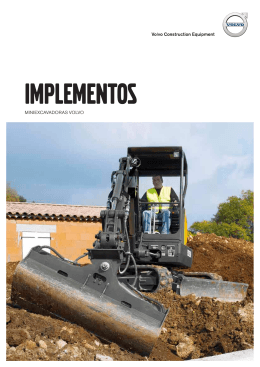 Folleto de implementos de las excavadoras compactas Volvo