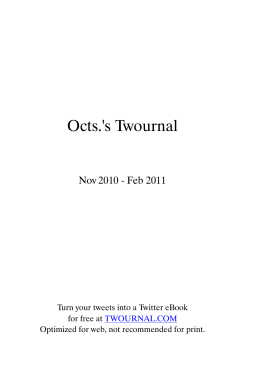 Octs.`s Twournal
