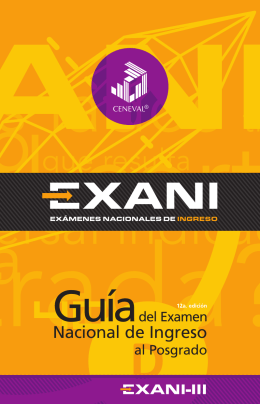 Guía EXANI-III 2015