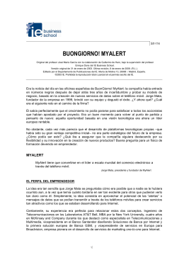 BUONGIORNO! MYALERT - IE multimedia documentation