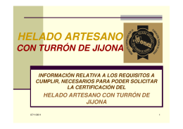 Proceso de certificación para el helado artesano con Turrón de Jijona
