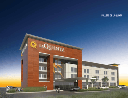 FOLLETO DE LA QUINTA - La Quinta Inns & Suites