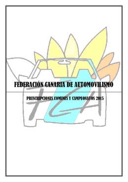 Anuario en PDF - Federación Canaria de Automovilismo