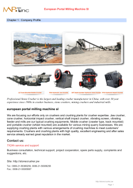 European Portal Milling Machine Sl