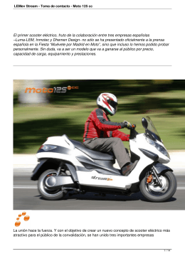LEMev Stream - Toma de contacto - Moto 125 cc