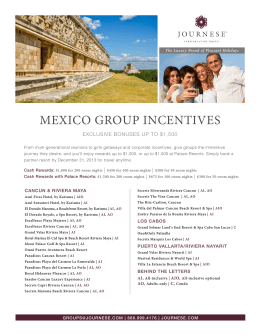 MEXICO GROUP INCENTIVES