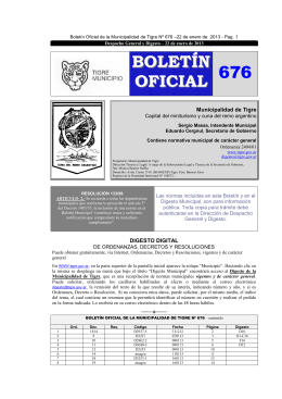BOLETÍN OFICIAL 676 - Iniciotigre.gov.ar