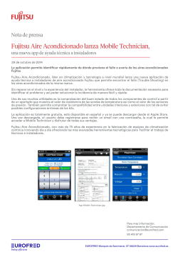 Fujitsu Aire Acondicionado lanza Mobile Technician,