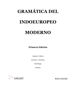 gramática del indoeuropeo moderno - Biblioteca Digital