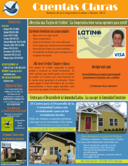 Cuentas Claras - Latino Community Credit Union