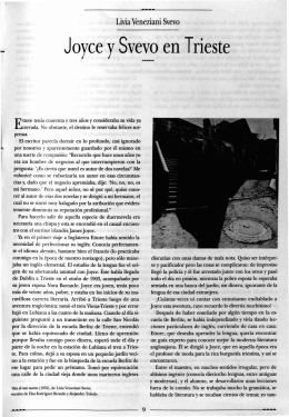 Joyce ySvevo en Trieste - Revista de la Universidad de México