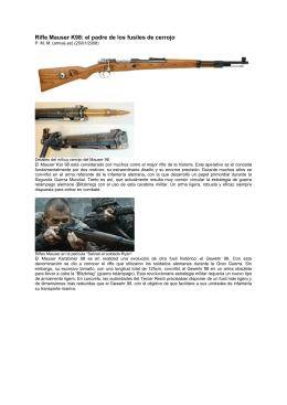 Rifle Mauser K98: el padre de los fusiles de cerrojo