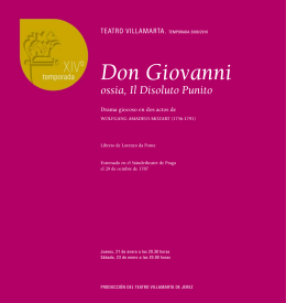 libreto: Don Giovanni