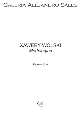 XAWERY WOLSKI - Galeria Alejandro Sales