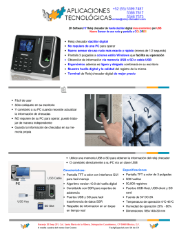 ZK Software H7 Reloj checador de huella dactilar digital mas