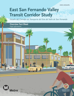 East San Fernando Valley Transit Corridor Study - Overview