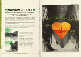 la segunda edición de la Green Campaign DEL 1 - roxy