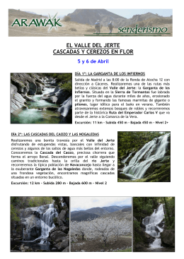 V668 Cascadas y Cerezos Valle Jerte