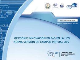 Nuevo Campsu_SEDUCV2014 - Saber UCV