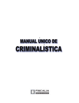 Manual Criminalística Colombia - Procuraduría General de Justicia