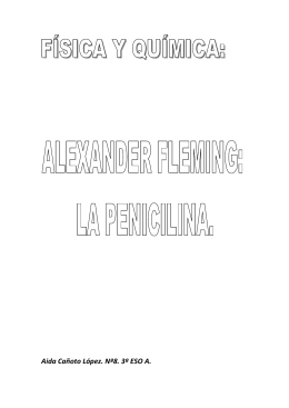 (Trabajo física y química. Alexander Fleming la penicilina.)