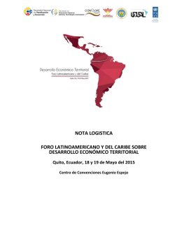 nota logistica foro latinoamericano y del caribe sobre desarrollo