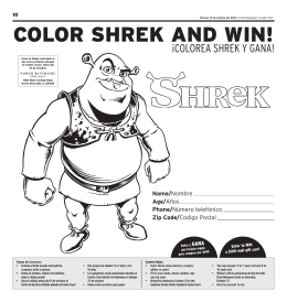 COLOR SHREK AND WIN!