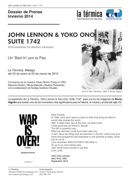 JOHN LENNON & YOKO ONO: SUITE 1742