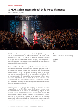 SIMOF. Salón Internacional de la Moda Flamenca
