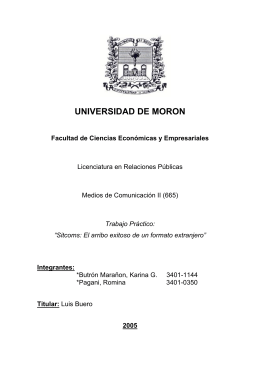 UNIVERSIDAD DE MORON